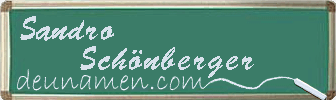Sandro Schönberger Visitenkarte